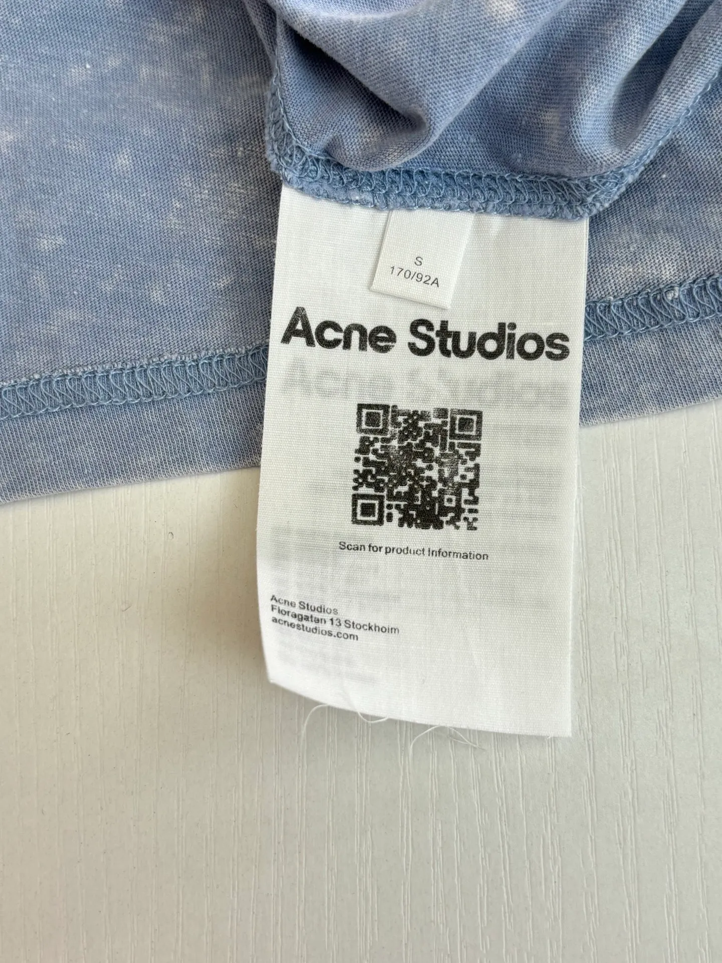 Acne Studio Series T 100% ， 190g ， Breathable 。 ， ， ， Retro ， ， Size：S/M/L/XL